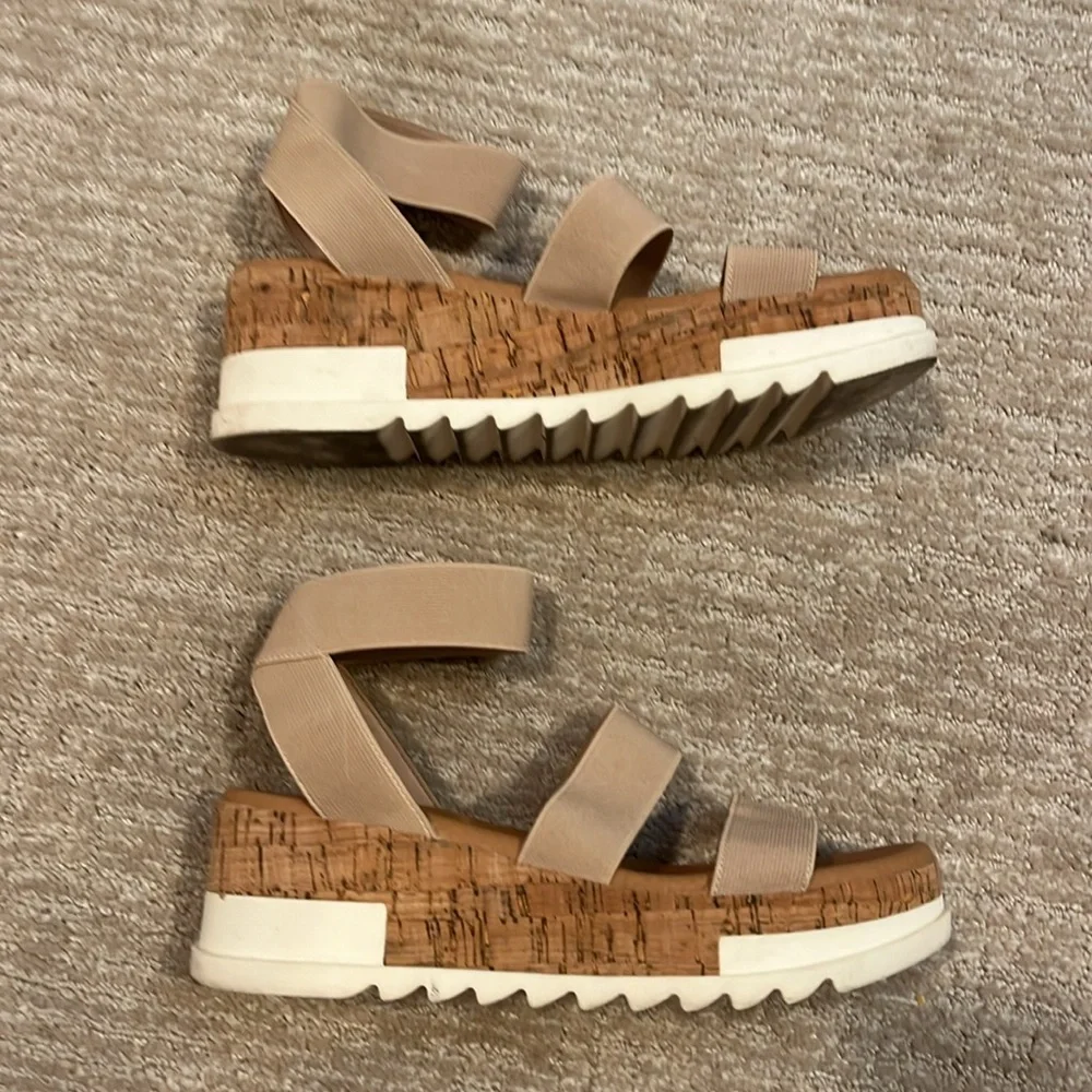 Steve Madden Strapped Ankle Platform Sandals Size 8.5 - Picture 3 of 6